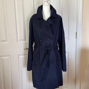 Rain Coat Navy Blue
